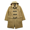 Brooks Brothers Zip-up Duffle Coat, Size L, Brown, Melton Wool Hoodie Storage, 346, Tartan Checked Lining