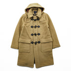 Brooks Brothers Zip-up Duffle Coat, Size L, Brown, Melton Wool Hoodie Storage, 346, Tartan Checked Lining