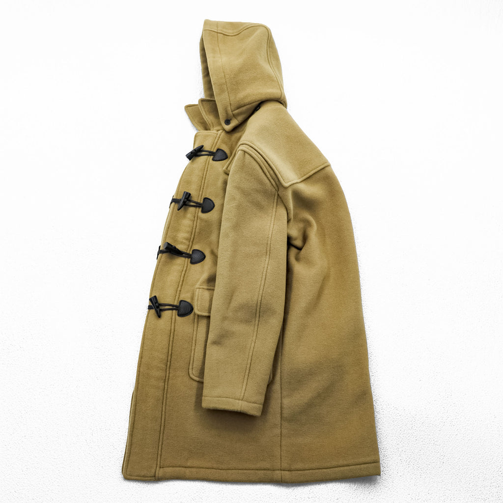 Brooks Brothers Zip-up Duffle Coat, Size L, Brown, Melton Wool Hoodie Storage, 346, Tartan Checked Lining