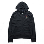 Polo Ralph Lauren Zip Up Hoodie S Black brushed lining Polo Bear