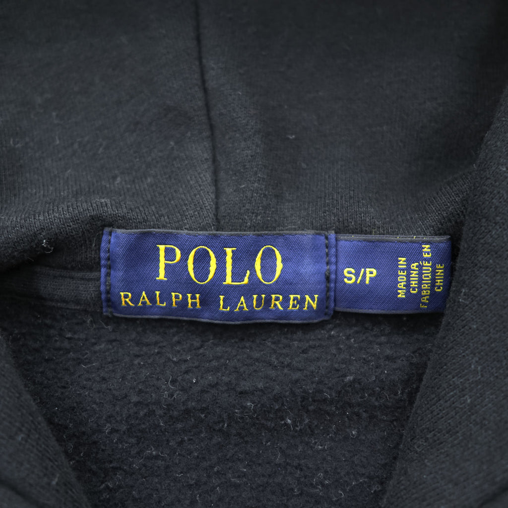 Polo Ralph Lauren Zip Up Hoodie S Black brushed lining Polo Bear