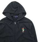 Polo Ralph Lauren Zip Up Hoodie S Black brushed lining Polo Bear
