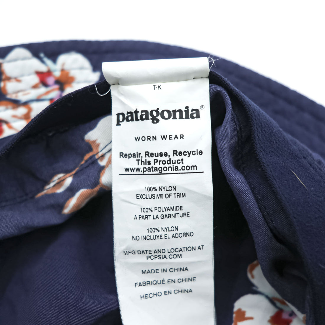Patagonia ウェーブフェアラー Wavefarer バケットハット ネイビー 総柄 花柄 UPF50＋ 29156