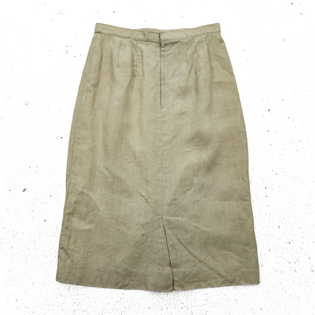 BURBERRY 90年代 ヴィンテージ リネン タイト スカート M ベージュ