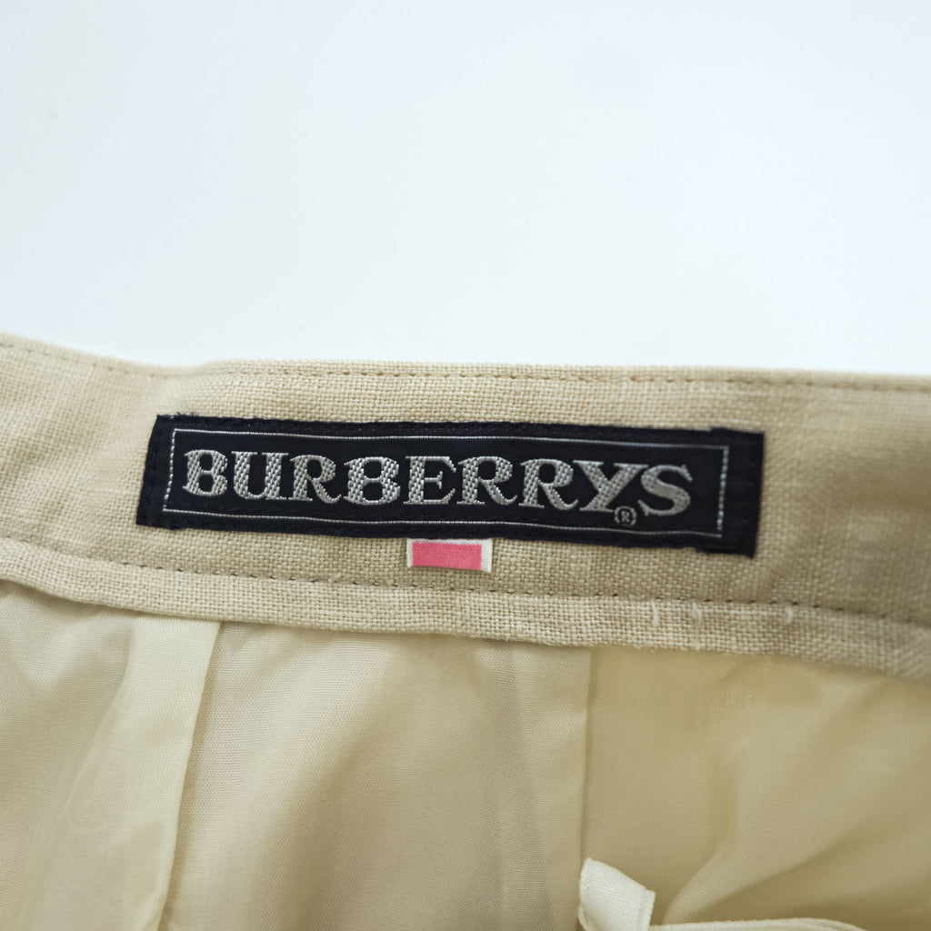 BURBERRY 90年代 ヴィンテージ リネン タイト スカート M ベージュ