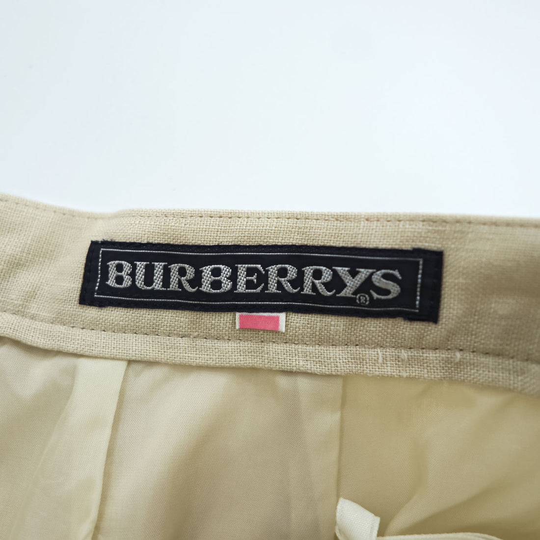 BURBERRY 90年代 ヴィンテージ リネン タイト スカート M ベージュ