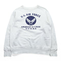 BUZZ RICKSON'S Japan Made U.S. AIR FORCE Sweatshirt, Size L, White, Discharge Print