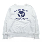 BUZZ RICKSON'S Japan Made U.S. AIR FORCE Sweatshirt, Size L, White, Discharge Print