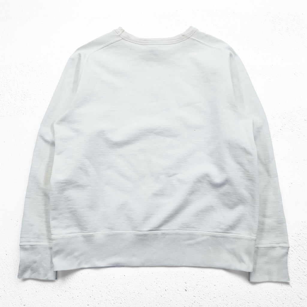 BUZZ RICKSON'S Japan Made U.S. AIR FORCE Sweatshirt, Size L, White, Discharge Print
