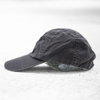 Polo Ralph Lauren ヴィンテージ加工 6パネル キャップ FREE アジャスター グレー スモールポニー ロゴ 刺繍