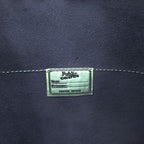 Jean Paul Gaultier Public Gaultier Black Tote Bag Silver Plate Contrast Stitch Zip Top Shoulder Bag