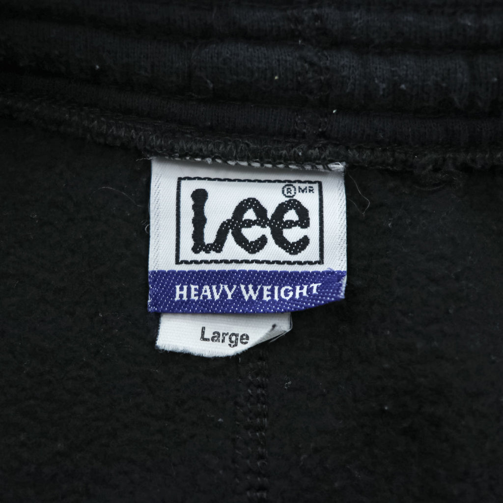 Lee 90s Vintage USA-Made Sweatpants, Size L, Black, Brushed Lining