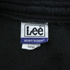 Lee 90s Vintage USA-Made Sweatpants, Size L, Black, Brushed Lining