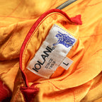 IOLANI Reversible Sukajan Souvenir Jacket Fireworks Embroidery Navy Ivory Gold Red Size L