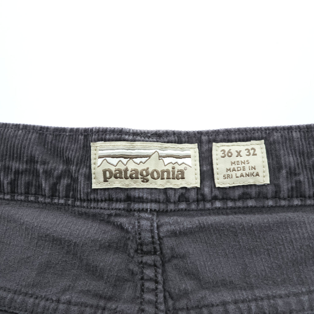 Patagonia 5ポケット コーデュロイパンツ チノパンツ L グレー ストレート オーガニックコットン