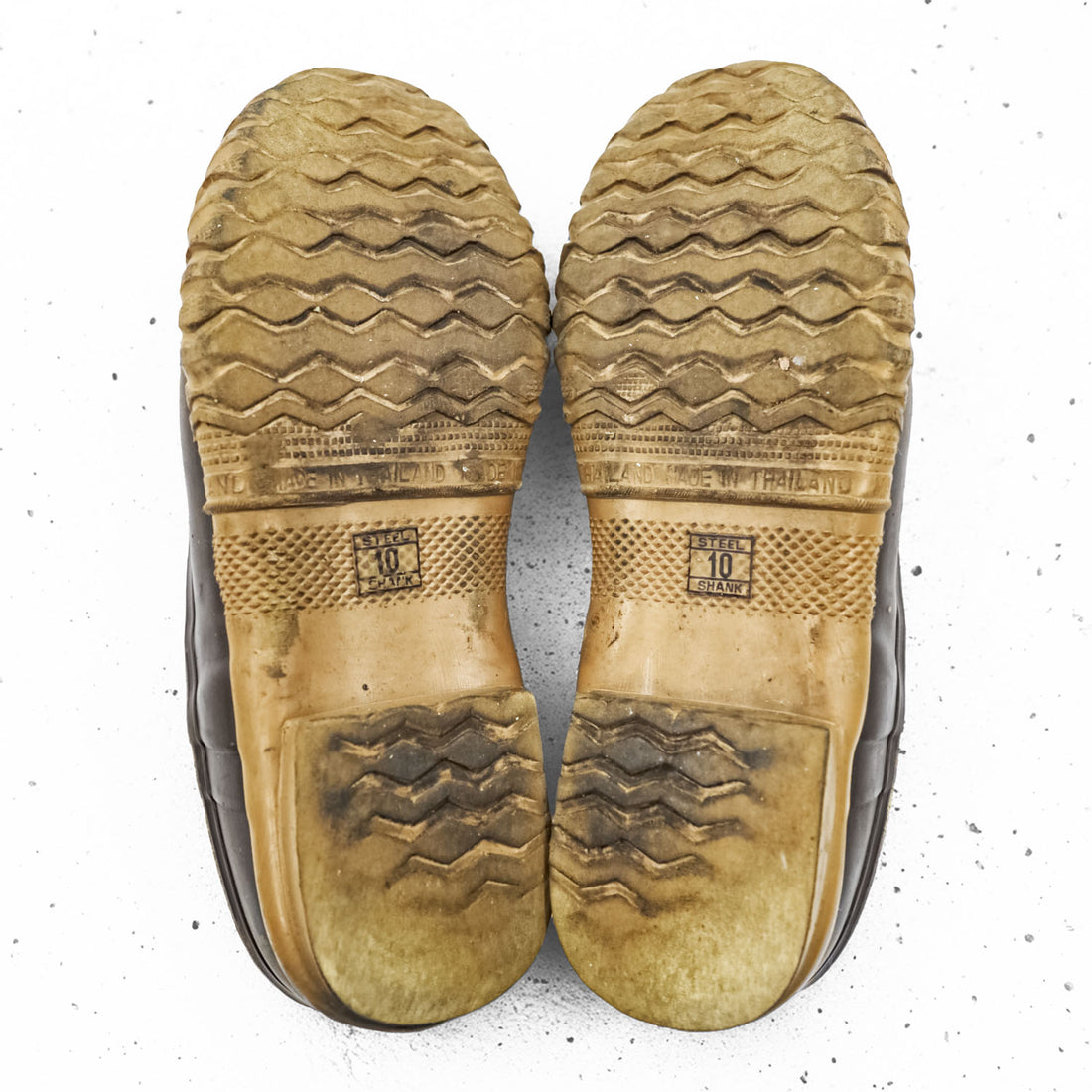 Danner ダックシューズ ビーンブーツ 28cm ブラウン キャンバス ラバー SLUSHER 3 EYELETS 90202X 1011