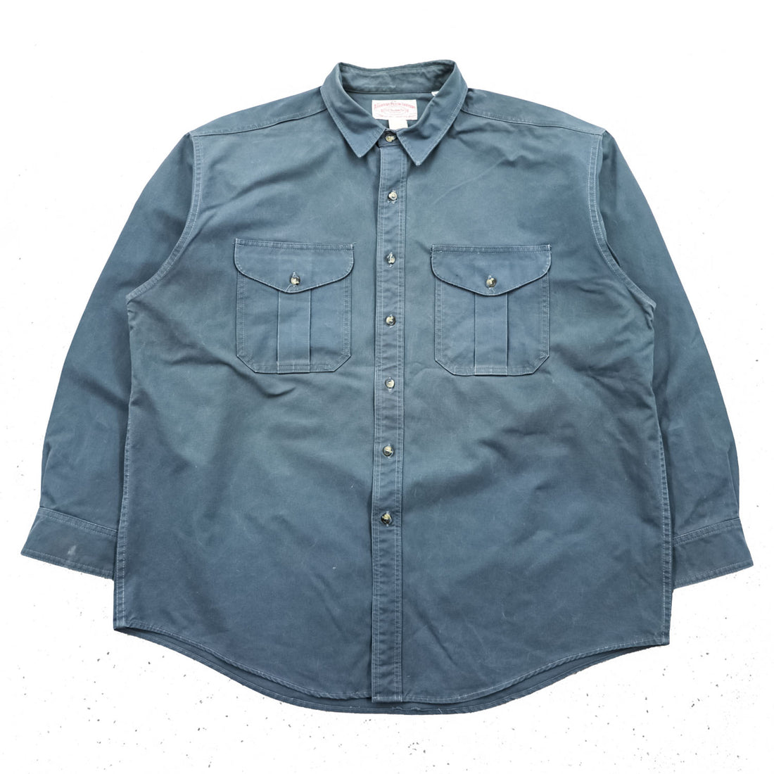 C.C. FILSON CO. USA製 長袖 ワークシャツ 2XL グレー コットン キャンバス 452 胸ポケット