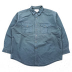 FILSON USA Made Long-Sleeve Shirt, Size XL, Gray, Canvas Cotton C.C.FILSON 452