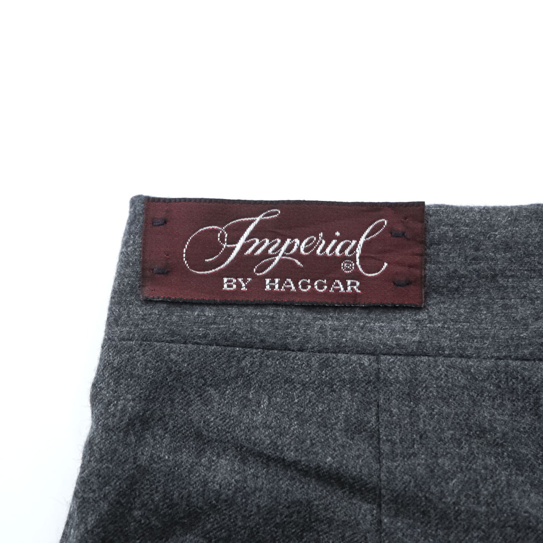 Imperial BY HAGGAR 90年代 ヴィンテージ USA製 ワイドスラックス パンツ トラウザーズ L グレー センタープレス ウール