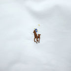 Ralph Lauren 90s Vintage YARMOUTH Long-Sleeve Button-Down Shirt, Size XXL, White Oxford, Small Pony Logo Embroidery