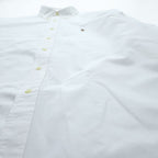 Ralph Lauren 90s Vintage YARMOUTH Long-Sleeve Button-Down Shirt, Size XXL, White Oxford, Small Pony Logo Embroidery