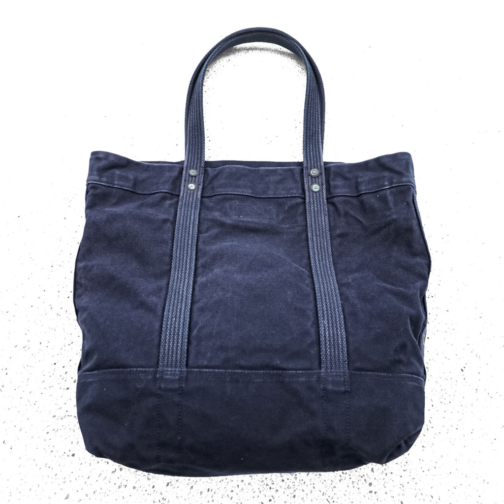 Polo Ralph Lauren Big Pony Tote Bag, Navy Canvas, Vintage Finish