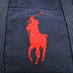 Polo Ralph Lauren Big Pony Tote Bag, Navy Canvas, Vintage Finish