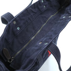 Polo Ralph Lauren Big Pony Tote Bag, Navy Canvas, Vintage Finish