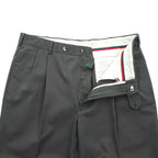 TOMMY HILFIGER 90年代 ヴィンテージ 2タック スラックス パンツ L グレー プリーツ ダブルカフス