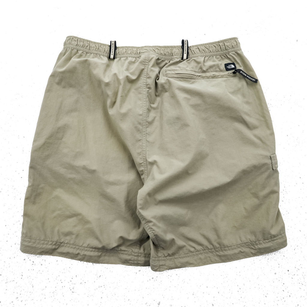 THE NORTH FACE アウトドア 2WAY コンバーチブル シェル パンツ ショートパンツ L ベージュ 防水 US規格