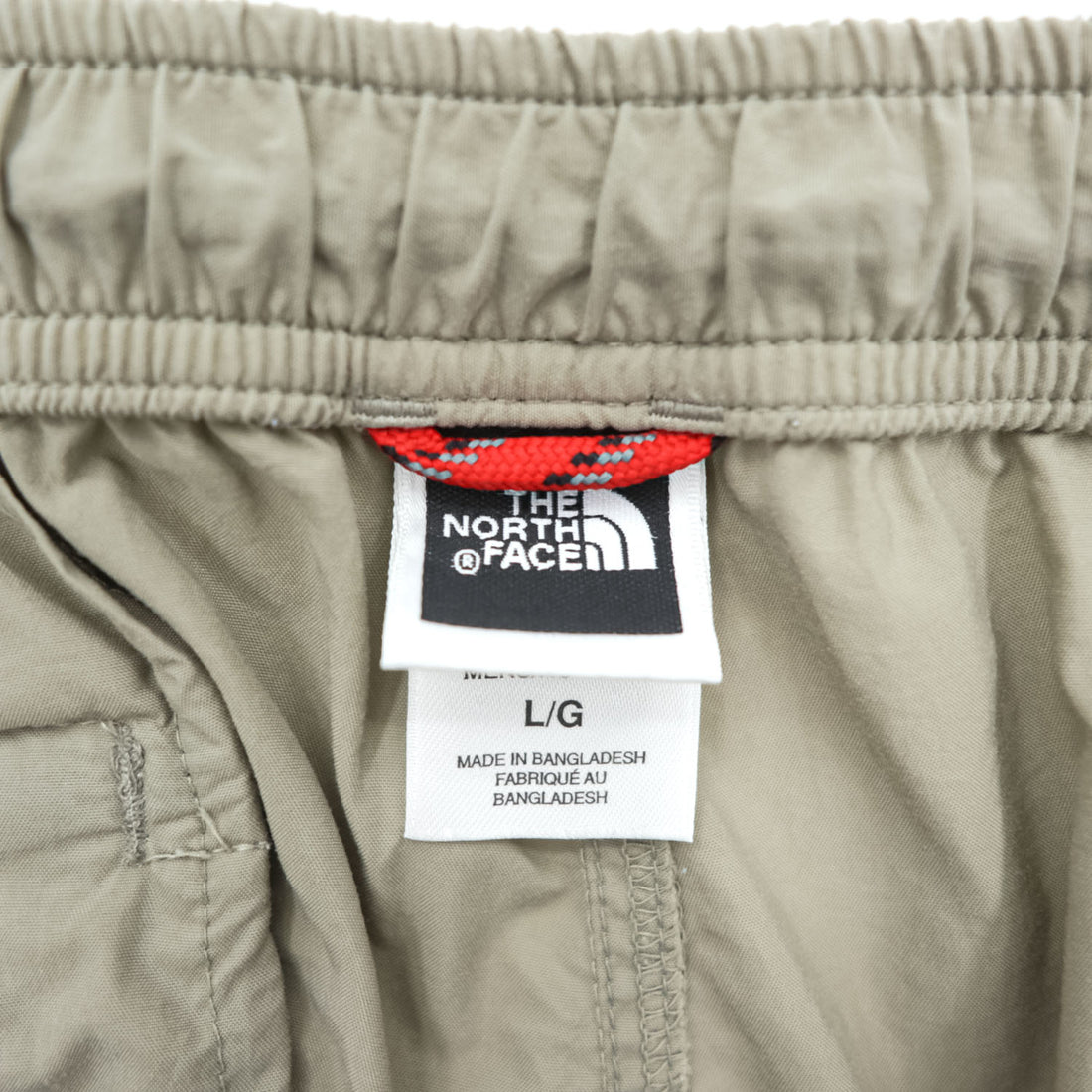 THE NORTH FACE アウトドア 2WAY コンバーチブル シェル パンツ ショートパンツ L ベージュ 防水 US規格