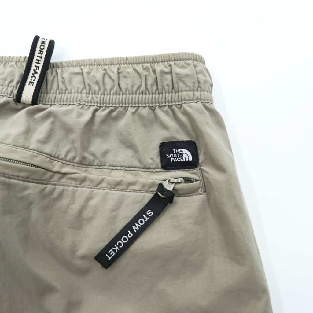 THE NORTH FACE アウトドア 2WAY コンバーチブル シェル パンツ ショートパンツ L ベージュ 防水 US規格