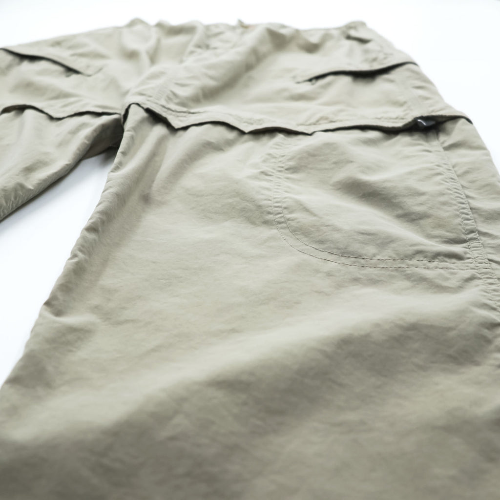 THE NORTH FACE アウトドア 2WAY コンバーチブル シェル パンツ ショートパンツ L ベージュ 防水 US規格