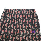 Needles Japan-Made Paisley Pattern Track Pants Jersey L Black, Red POLY-JACQUARD QV316