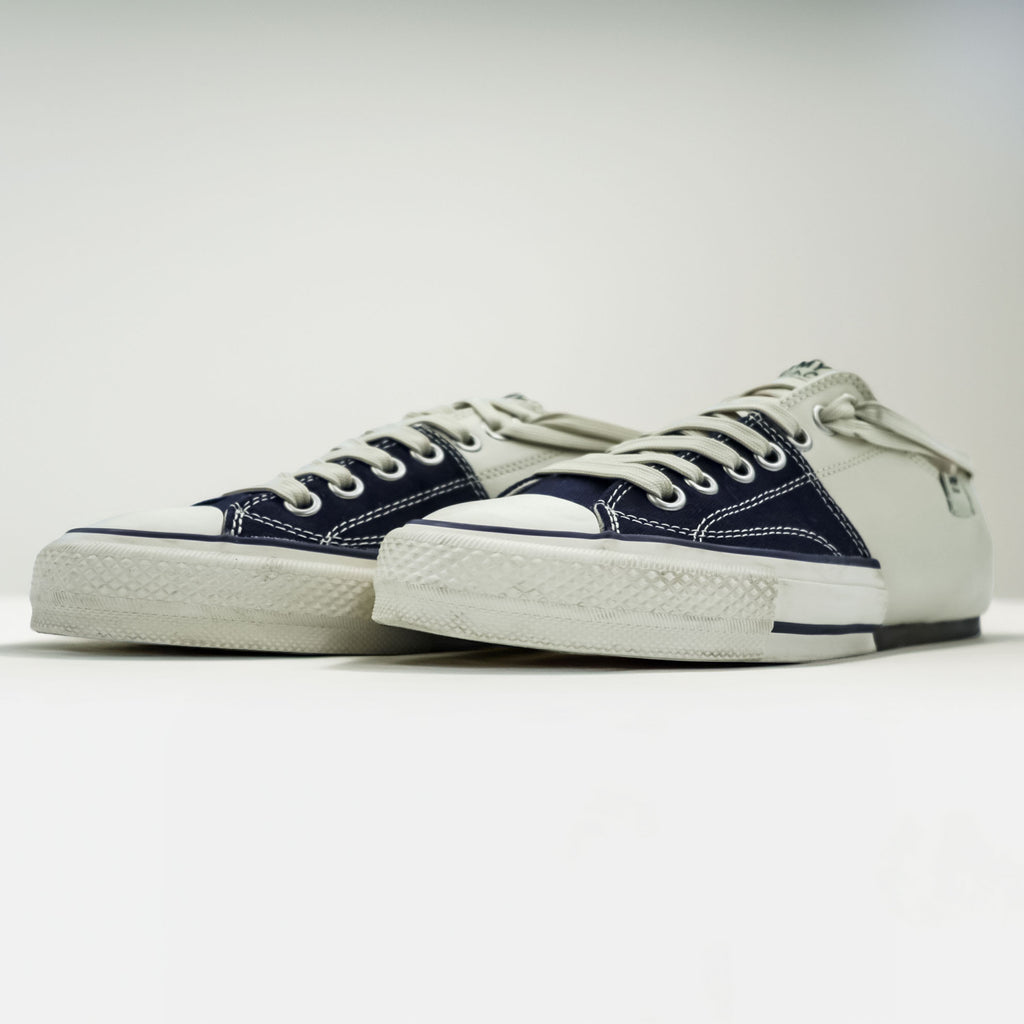 Nigel Cabourn × MAISON MIHARA YASUHIRO スピリットスニーカー 27cm ネイビー SPLIT SNEAKER キャンバス C08FW702