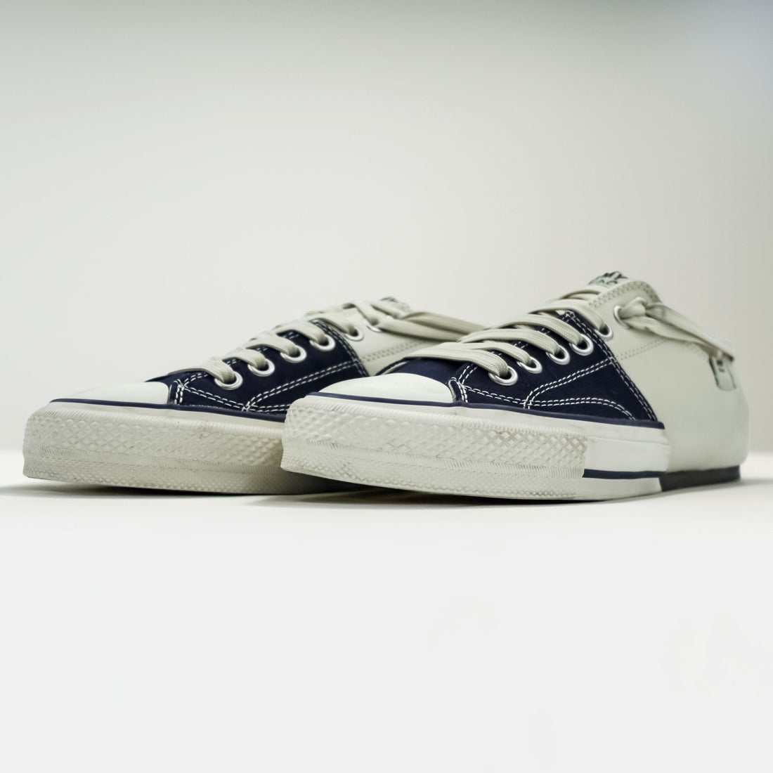 Nigel Cabourn × MAISON MIHARA YASUHIRO スピリットスニーカー 27cm ネイビー SPLIT SNEAKER キャンバス C08FW702