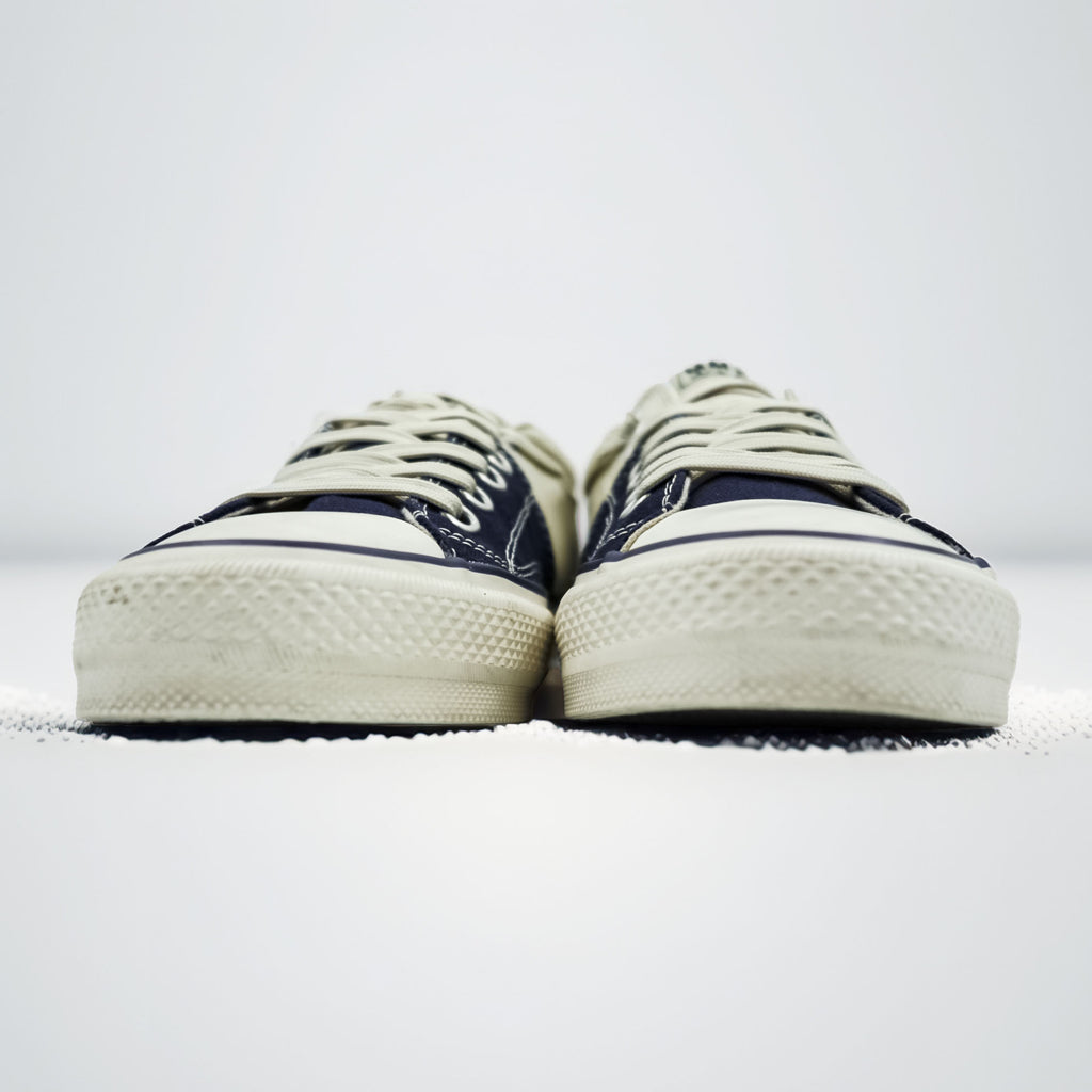 Nigel Cabourn × MAISON MIHARA YASUHIRO スピリットスニーカー 27cm ネイビー SPLIT SNEAKER キャンバス C08FW702