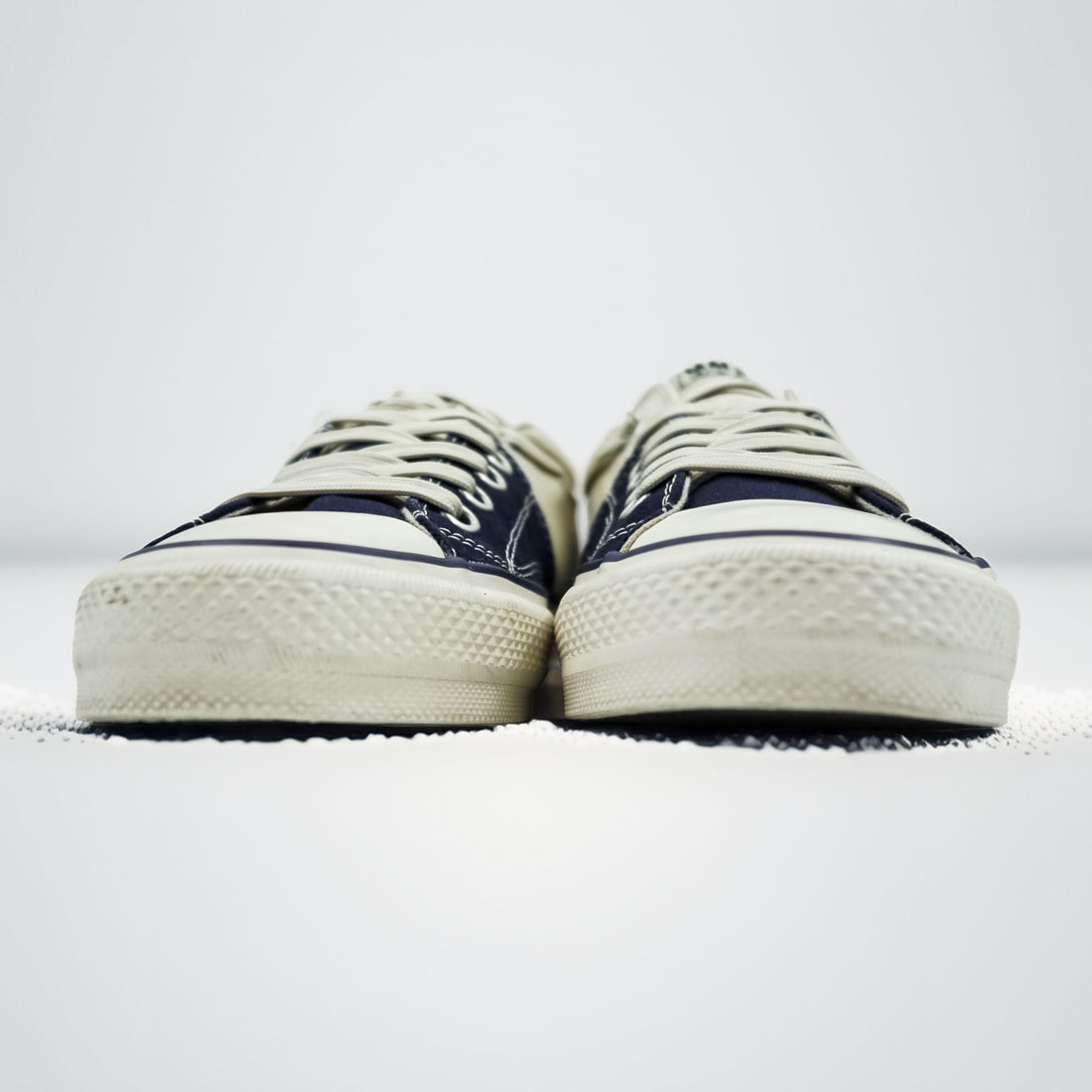 Nigel Cabourn × MAISON MIHARA YASUHIRO スピリットスニーカー 27cm ネイビー SPLIT SNEAKER キャンバス C08FW702
