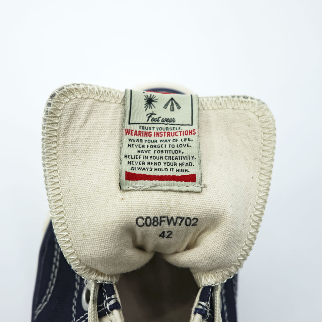 Nigel Cabourn × MAISON MIHARA YASUHIRO スピリットスニーカー 27cm ネイビー SPLIT SNEAKER キャンバス C08FW702