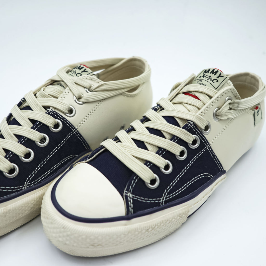 Nigel Cabourn × MAISON MIHARA YASUHIRO スピリットスニーカー 27cm ネイビー SPLIT SNEAKER キャンバス C08FW702