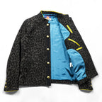 blackmeans レオパードスクールジャケット LEOPARD SCHOOL JACKET ブルゾン M ブラウン 総柄 945-69TJ154-1 日本製