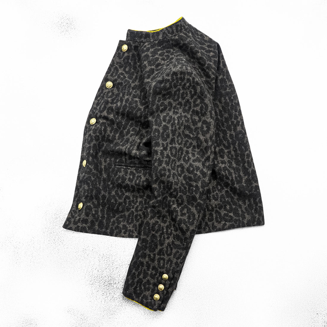 blackmeans レオパードスクールジャケット LEOPARD SCHOOL JACKET ブルゾン M ブラウン 総柄 945-69TJ154-1 日本製
