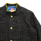 blackmeans レオパードスクールジャケット LEOPARD SCHOOL JACKET ブルゾン M ブラウン 総柄 945-69TJ154-1 日本製