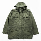 carhartt ヒックマンコート モッズコート フィールドジャケット XL カーキ 中綿 フード着脱 エポレット ドローコード