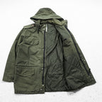 carhartt ヒックマンコート モッズコート フィールドジャケット XL カーキ 中綿 フード着脱 エポレット ドローコード