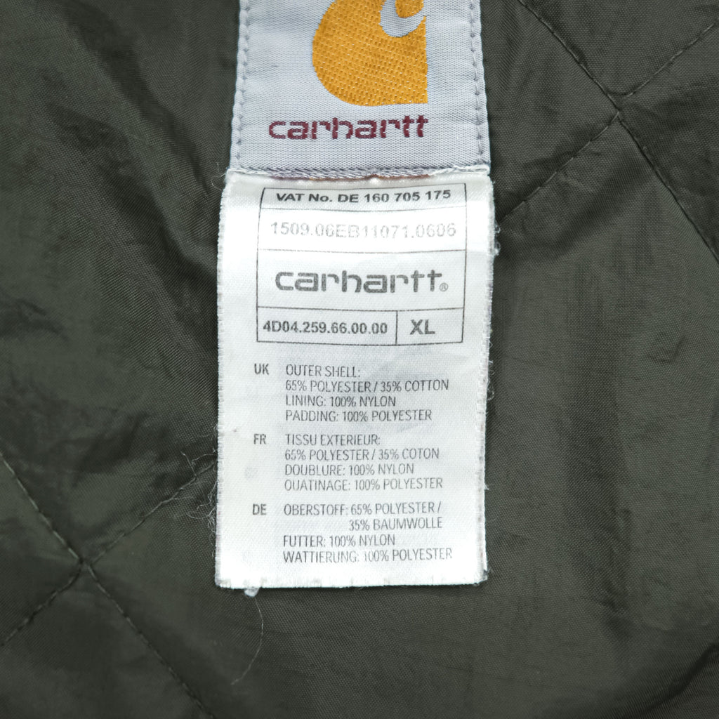 carhartt ヒックマンコート モッズコート フィールドジャケット XL カーキ 中綿 フード着脱 エポレット ドローコード