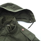 carhartt ヒックマンコート モッズコート フィールドジャケット XL カーキ 中綿 フード着脱 エポレット ドローコード