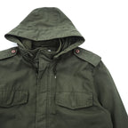 carhartt ヒックマンコート モッズコート フィールドジャケット XL カーキ 中綿 フード着脱 エポレット ドローコード