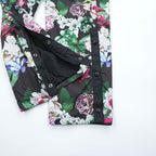 NIKE Track Pants S Black, Green, Pink Patterned Femme Floral Print Pants Floral Pattern Mesh Liner Breathable CU6517-010