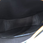 Polo Ralph Lauren Mini Leather Saddle Crossbody Bag Black Gold Tone Hardware